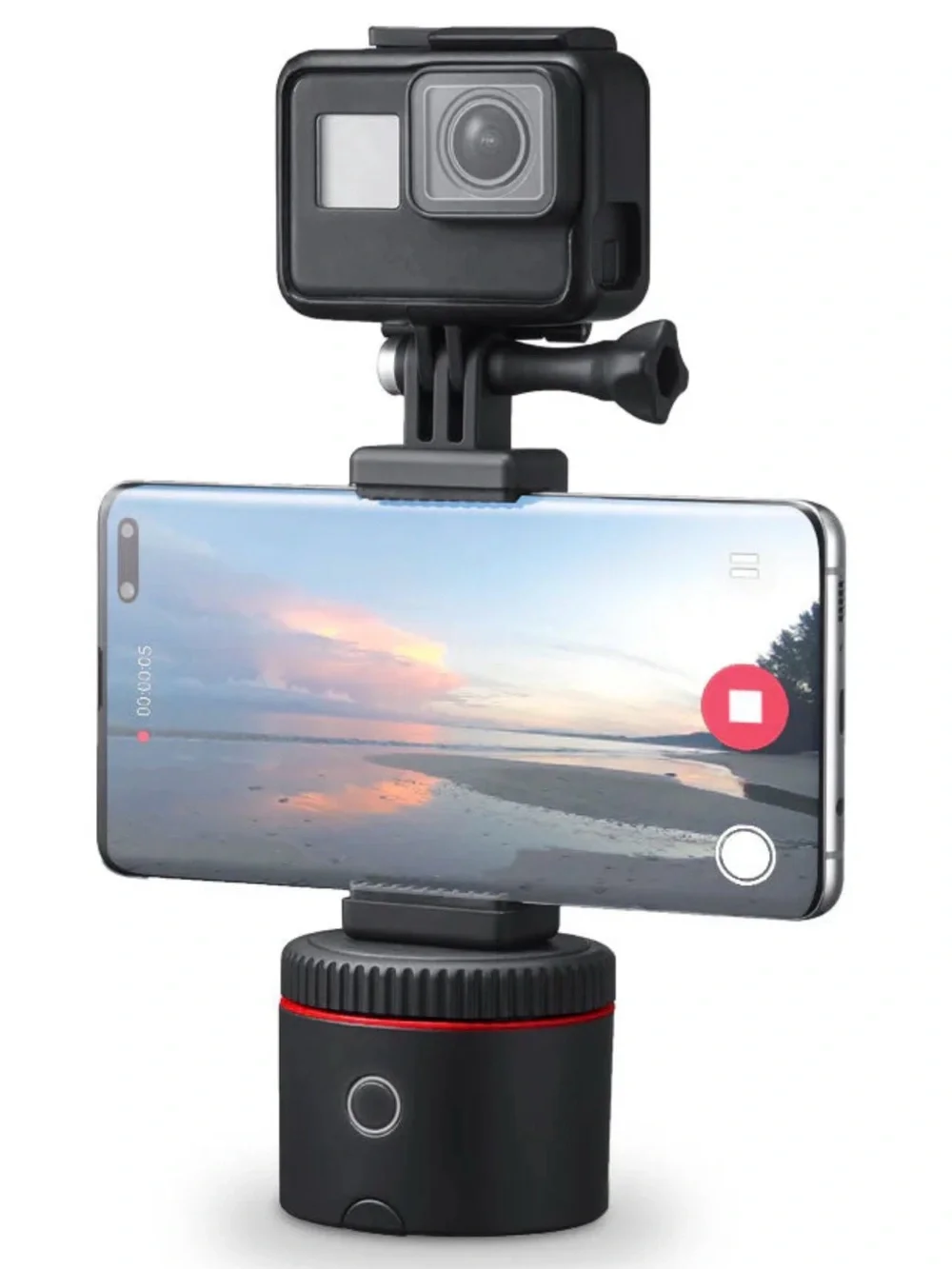 Universal Black Action Camera Phone Mount Adapter